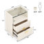Table de chevet 2 tiroirs en beige-88793337-125532329