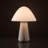 MUSHROOM Rechargeable Cordless LED Table Lamp, 3-Levels Brightness Touch Sensor Control, Gray-1941698622