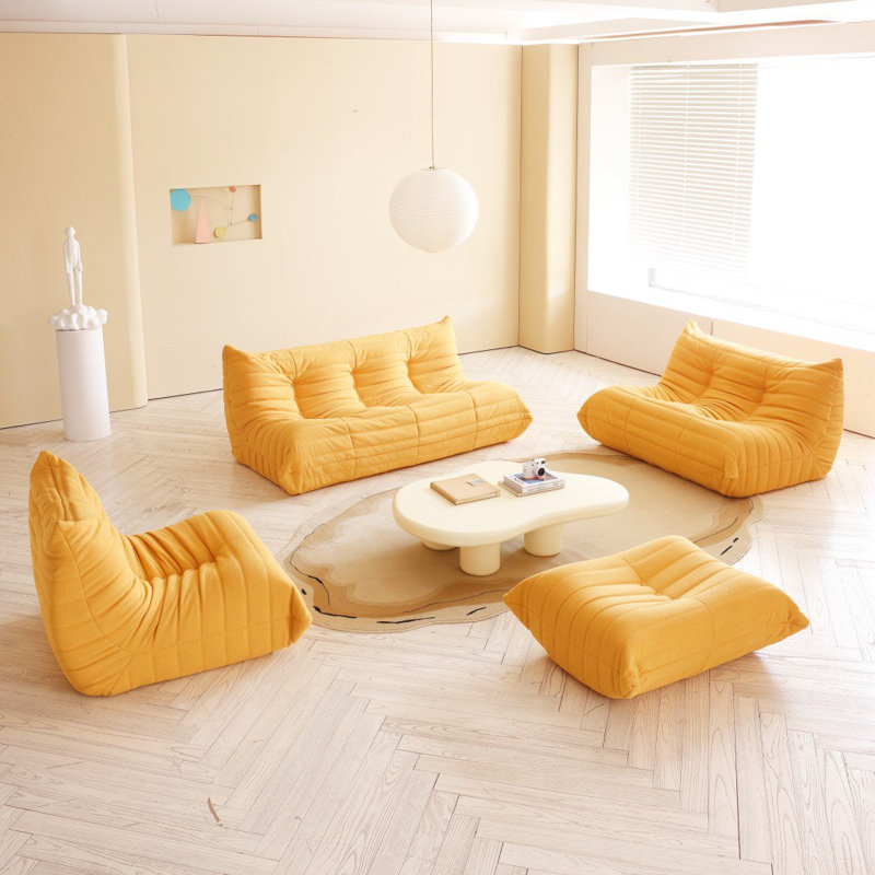 Fauteuil à billes 34,2 po Abbie, Boucle jaune