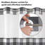 Rideau de douche 72X75 Hookless - 100% polyester