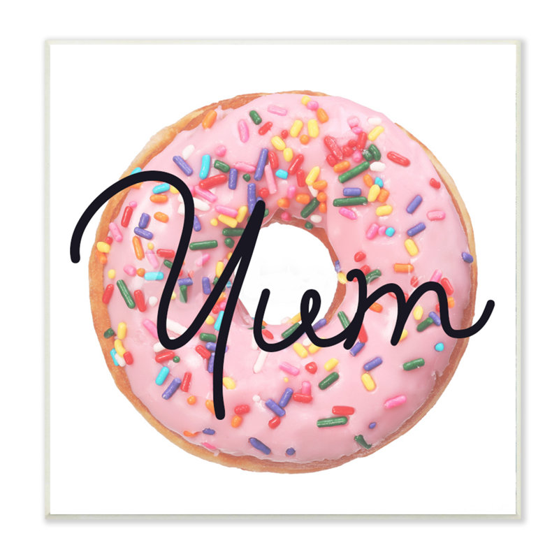 « yum aspersion bouée », impression, H 12 po x l 12 po, Plaque murale