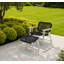 Chaise longue de patio en bois massif avec repose-pieds-133440941