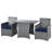 Silburn 2 - Person Patio Conversation Set with Cushions-1234666667-1337213115