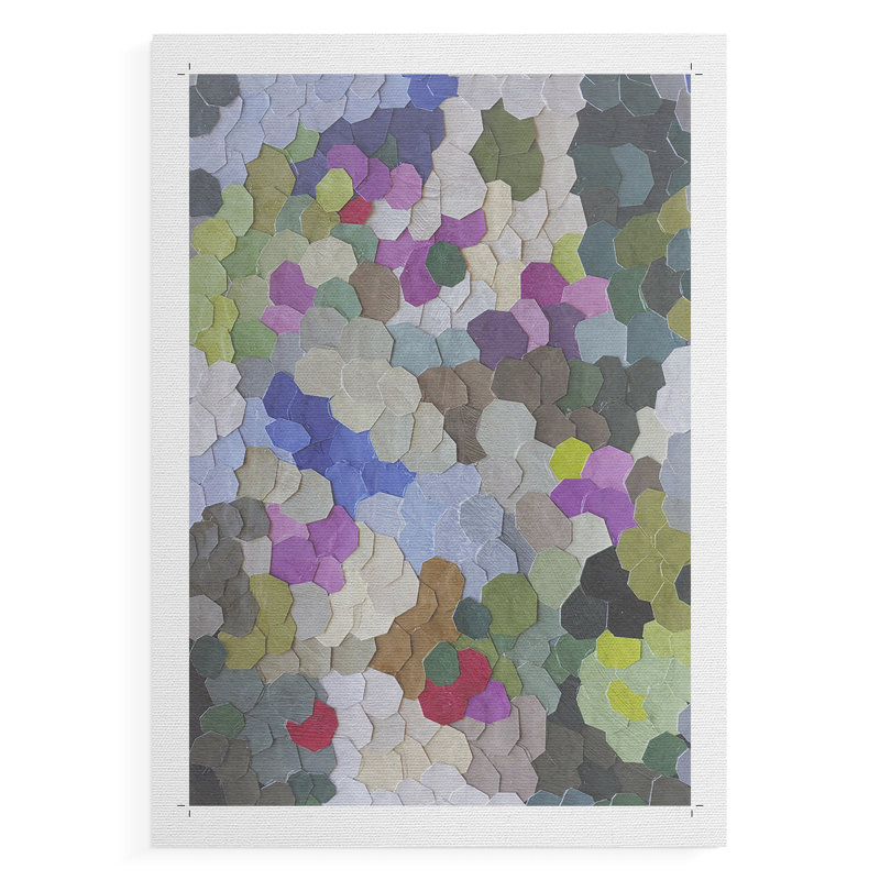 Jardin Monaco Hill - impression sur toile seulement - non encadrée, H 18 po x l 12 po