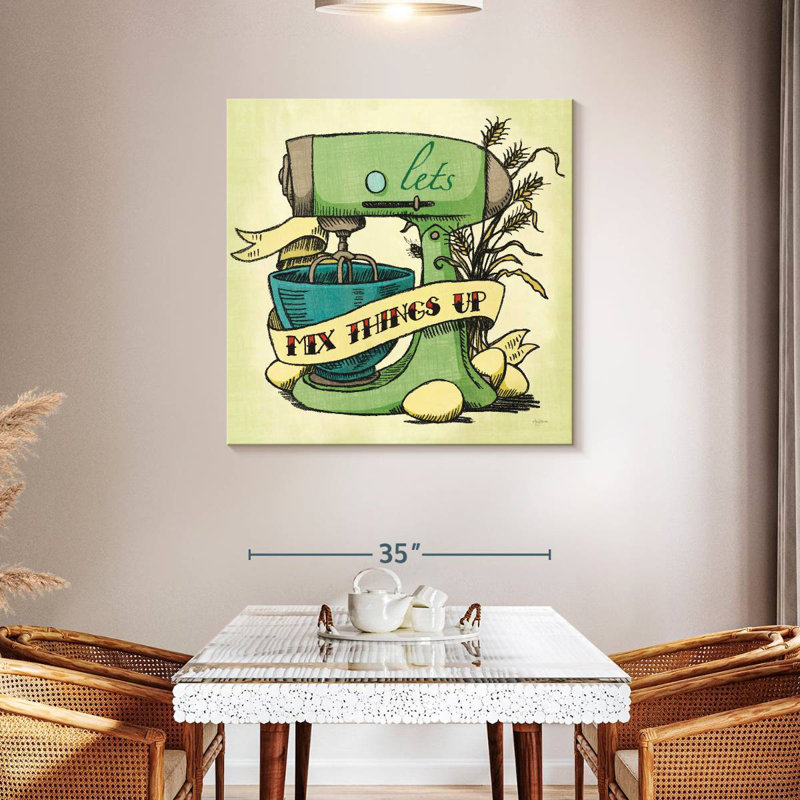 Tergel Retro Bakery Green I, 39" H x 39" W