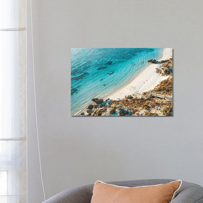 Salmon Bay Sunset Stairs by James Vodicka - Wrapped Canvas Gallery-Wrapped Canvas Giclée