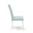 5 Piece Dining Table Set Includes an Oval Dining Room Table with Butterfly Leaf and 4 Baby Blue Linen Fabric Parsons Chairs, Linen White-1501350666-1501350665-1569182254