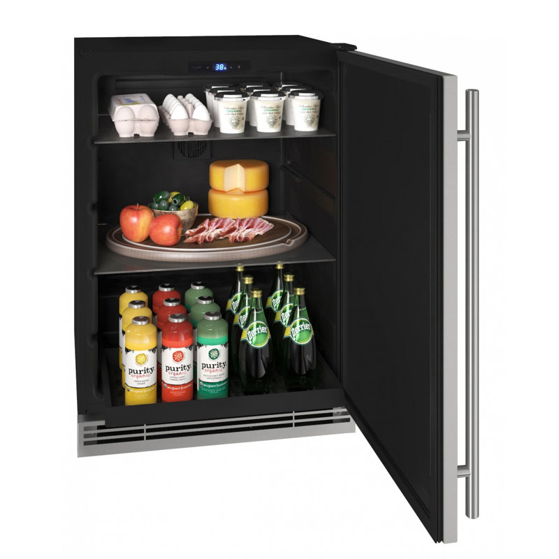 U-Line 24" 5.7 with Water and Ice Dispenser, Black