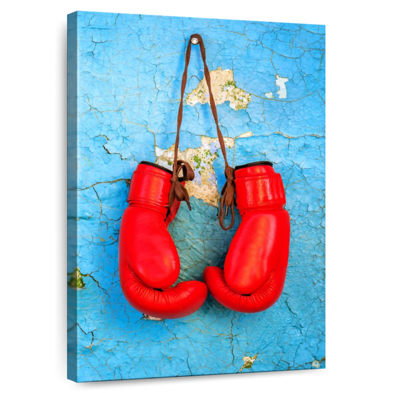Sireci Bright Red Boxing Gloves, 45" H x 30" W