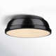 Calico 2 Light Steel Flush Mount