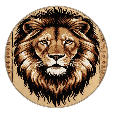Washable Barbary Lion Big Cats Area Rug