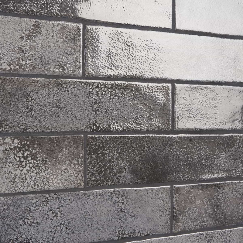 Kalay 3x12 Glossy Ceramic Subway Tile, Antracite