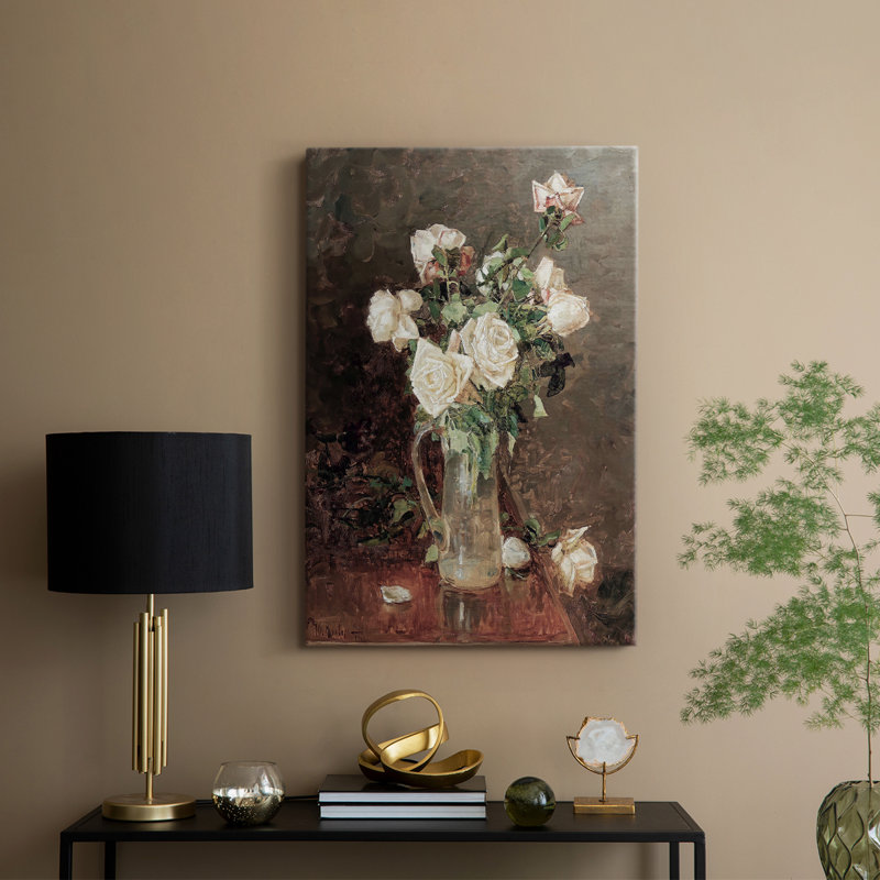 Imprimé floral rétro LVI - galerie Cavas, H 18 po x l 12 po