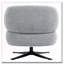 Chaise d'appoint pivotante rembourrée-365784809