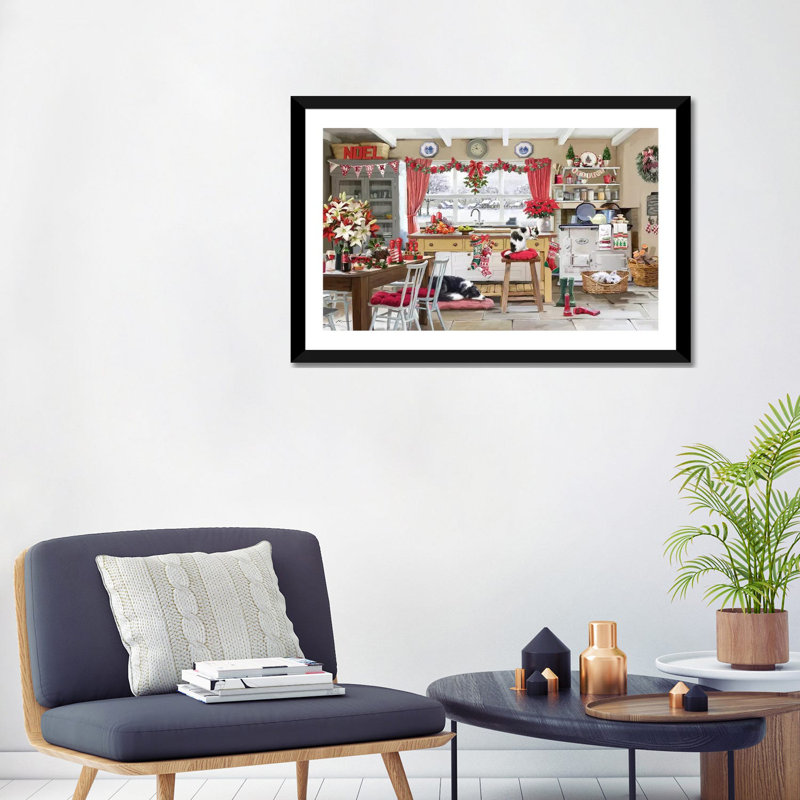 " Trip Op " by Marcello Petisci, 24" H x 32" W x 1" D, Beige Wood Framed Paper, White