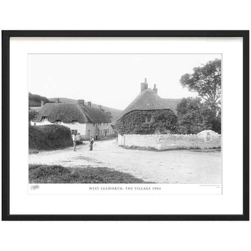 West Lulworth, the Village 1904 1 Piece Single Picture Frame Wall Art, 40cm H x 50cm W x 2.3cm D