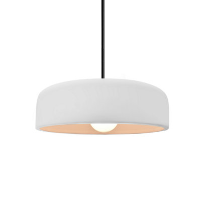 Radiance - luminaire suspendu 1 lumière Spire - bisque - noir mat - l 10 po x H 3,75 po - DEL dédiée - tige rigide
