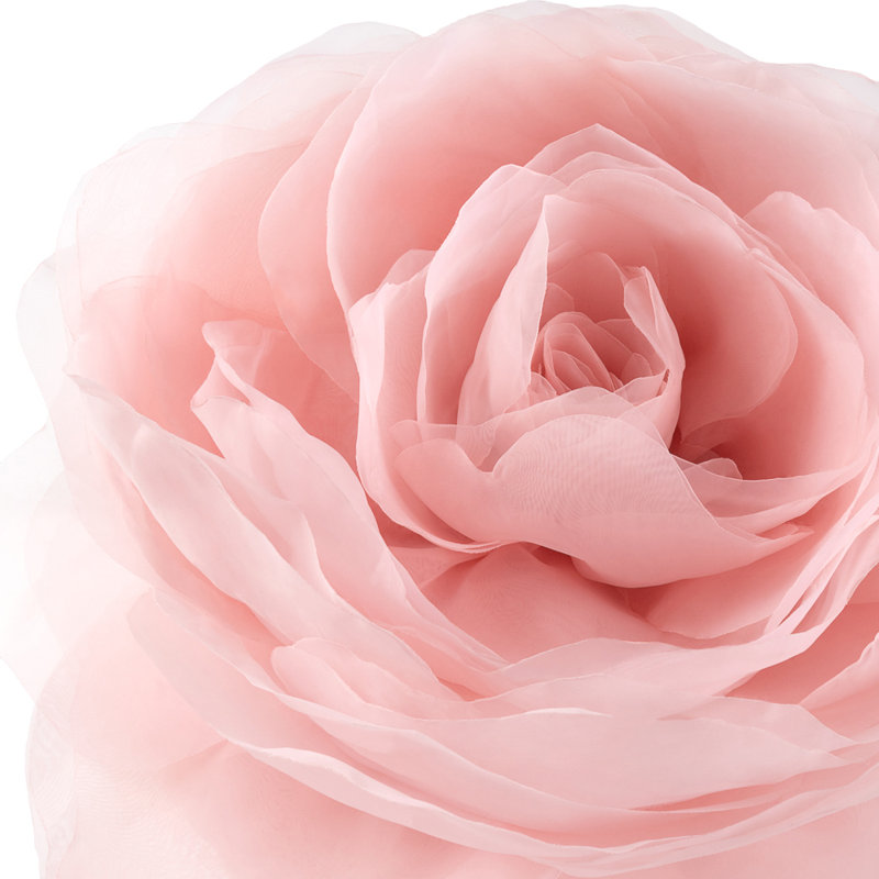 Housse de coussin décoratif décoratif à motif floral rose Simulation, Rose vif, 14 po x 14 po