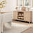Fluted Base 71W Dining Table With Upholstered Barrel Dining Chairs, Dining Room Furniture-1122365760-1122365762
