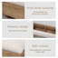 Banc rembourré blanc Burlywood-806614053-806614055