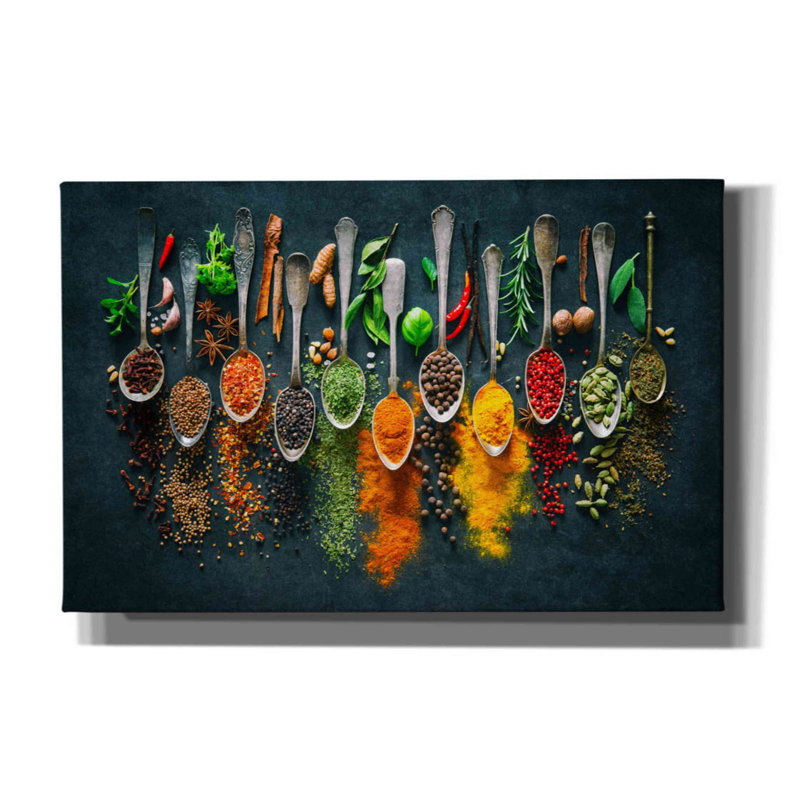 'Colorful Spices,' Canvas Wall Art, 26" H x 40" W x 1.5" D