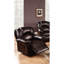 Fauteuil inclinable Contemporary Living Motion - Cuir reconstitué brun rembourré et mécanisme fiable