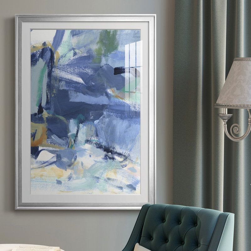 " Blue Room I ", 24.5" H x 18.5" W, Silver