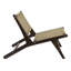 Méridienne d'appoint pour salon et chambre à coucher en teck indonésien massif de 23,6 po x 36,2 po Parker-391691907