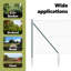 Vidaxl Fence With Posts -Coated Steel-116797901-116797911