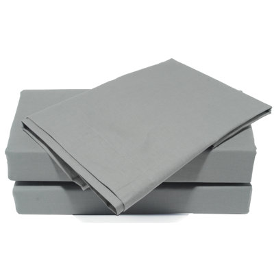 Plain Cotton Blend Percale V-Shaped Pillow Case