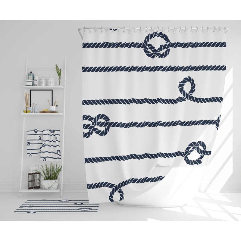 Nemuel Polyester Shower Curtain Set