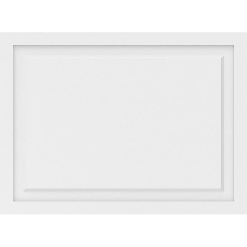 Panneau mural Harrison 3D en blanc, H 28 po x l 38 po x P 0,63 po