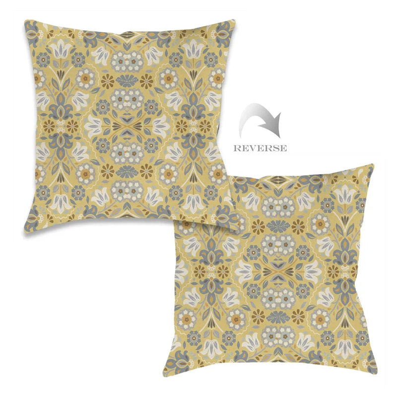 Coussin Indochine, Jaune
