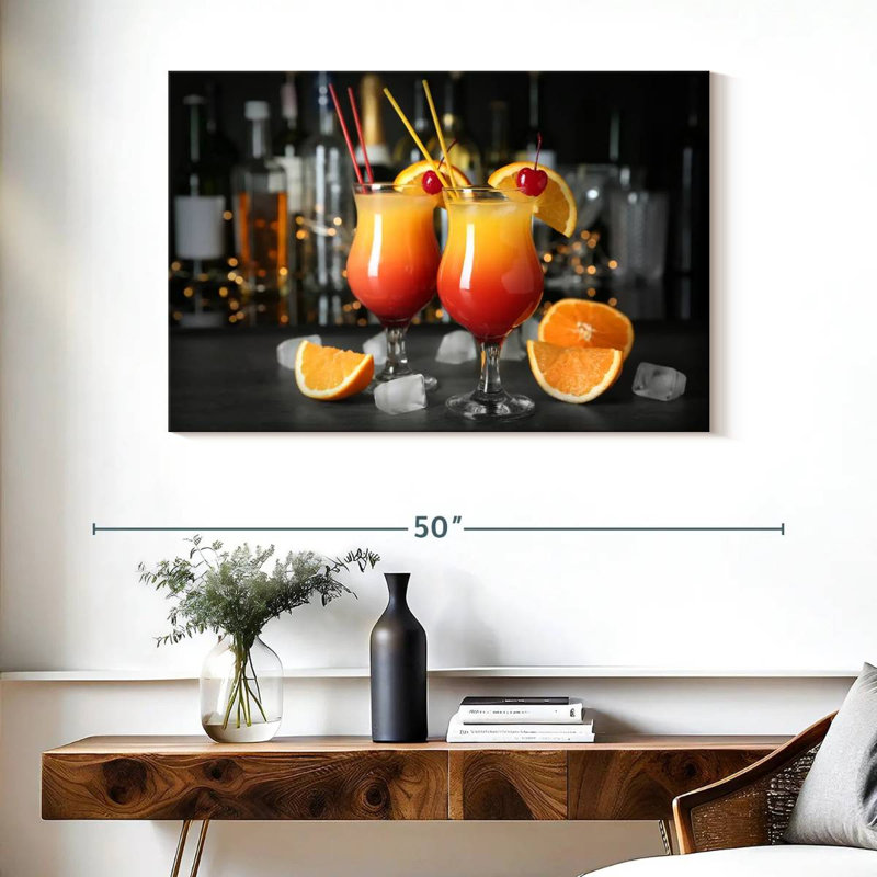 Sex On The Beach Cocktails, 26" H x 39" W