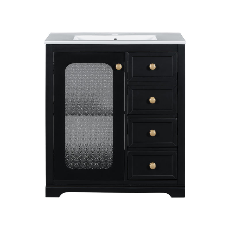 Meuble-lavabo rustique 30 po