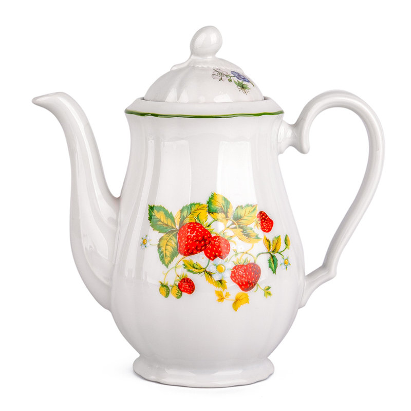 Théière en porcelaine bohémienne