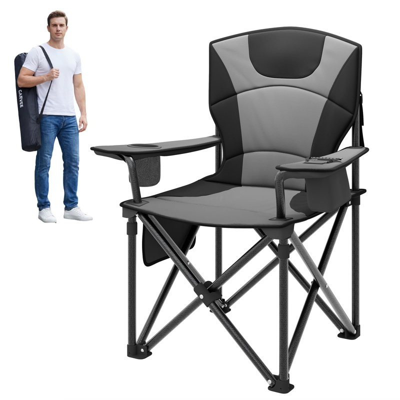 Camping Chair, Gray, 1