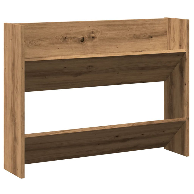 12 Pair Shoe Rack, Artisan Oak, 2