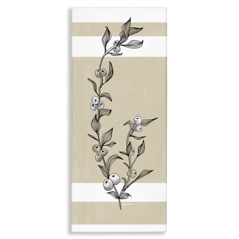 Art mural sur toile Sweet Orange Branch par Leeza Hernandez, H 30 po x l 13 po