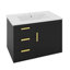 Ensemble de meuble-lavabo flottant mural 30 po avec lavabo, ensemble de meuble-lavabo flottant avec 3 tiroirs et une cabine-1619535090
