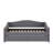 Full Size Daybed With Gray Fleece And Efficient Trundle System To Save Space Modern Convenient Access-901780618-901780596