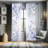 Ebern Designs Floral Curtains, Blooming Heydrangea Spring-868547064-868547053