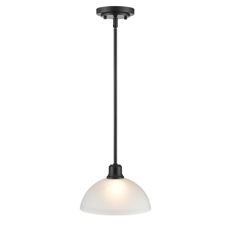 Amberle 1 Light 9.5 In. Pendant, Black