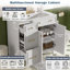 Meuble-lavabo 36 po avec lavabo en céramique-97857647