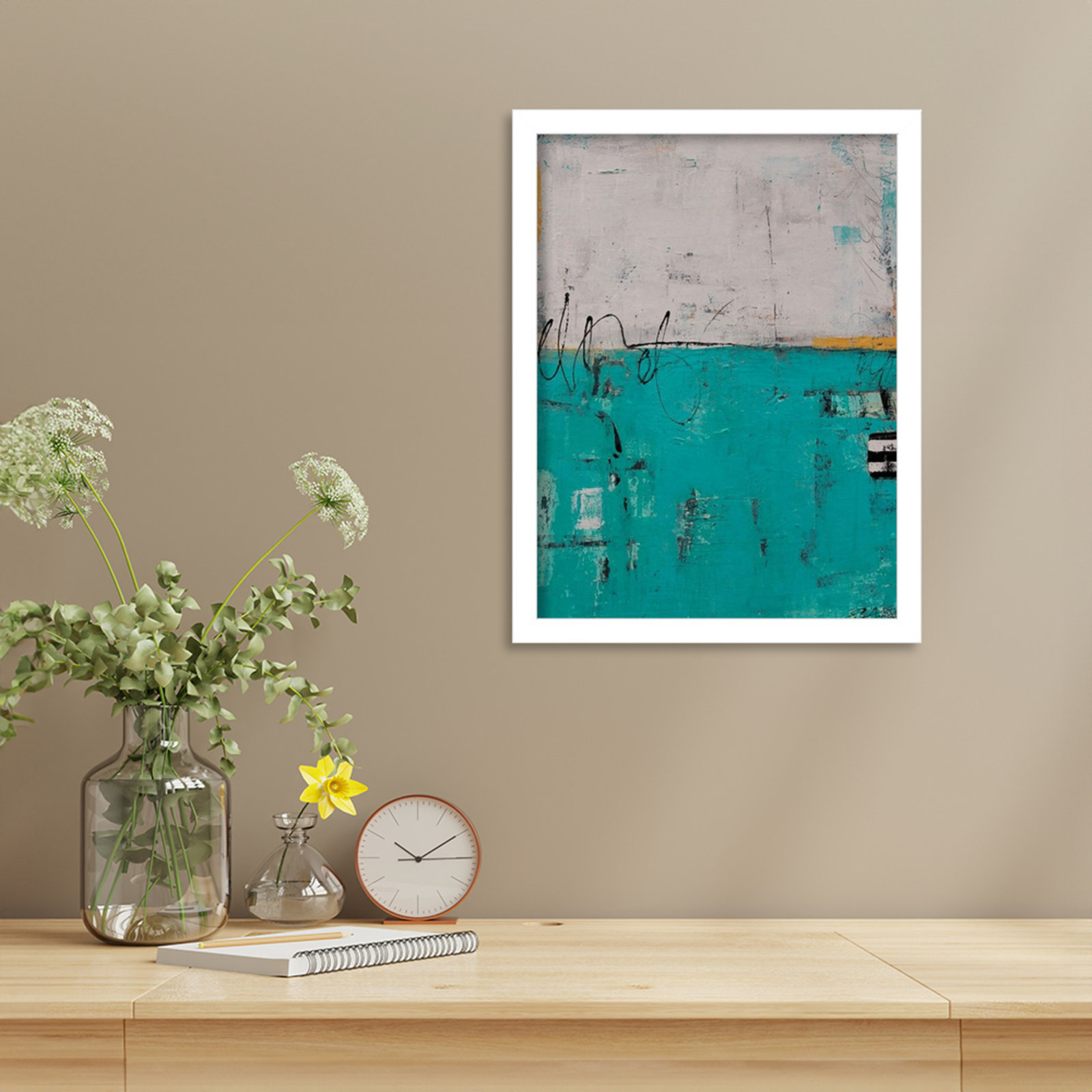 Urban Harmony Print by Erin Ashley, White, 17" H x 13" W
