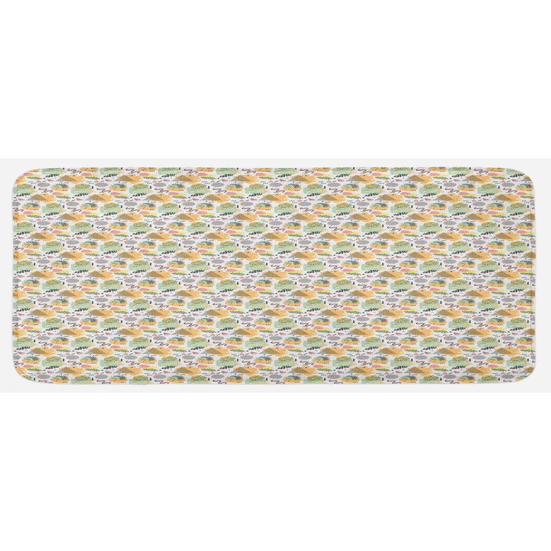 Coastal Synthetic Kitchen Mat