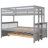 Twin-Over-Full Bunk Bed With Twin Size Trundle , Separable Bunk Bed With Drawers For Bedroom-1238943438