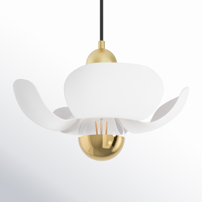 Miruna 1 - Light Novelty Pendant, Satin Brass/White