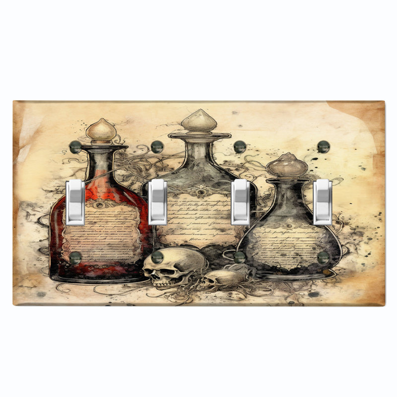 Halloween 4 - Gang Toggle Light Switch Standard Wall Plate