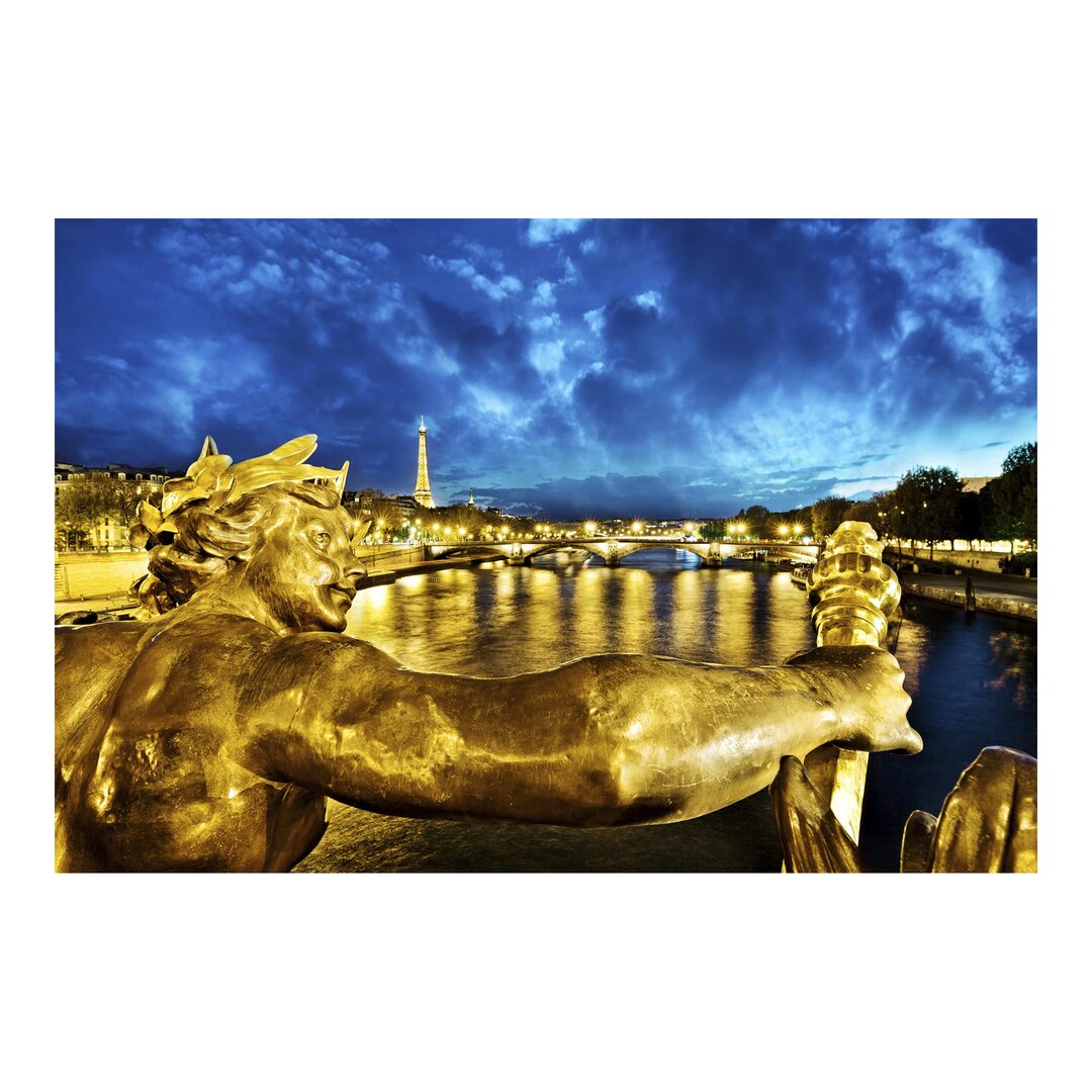 Matte Fototapete Golden Paris 2,25 m x 336 cm